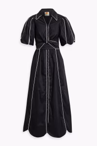 FARM RIO Twisted cotton midi dress
