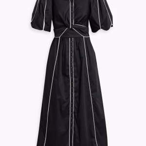 FARM RIO Twisted cotton midi dress