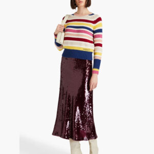ZIMMERMANN Striped intarsia merino wool and cotton-blend sweater