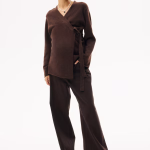 MAMA Before & After Wrap-front Cardigan