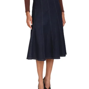 Bagatelle Denim A Line Midi Skirt