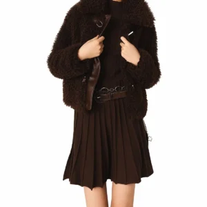 Maje Gabynette Short Bouclé Coat