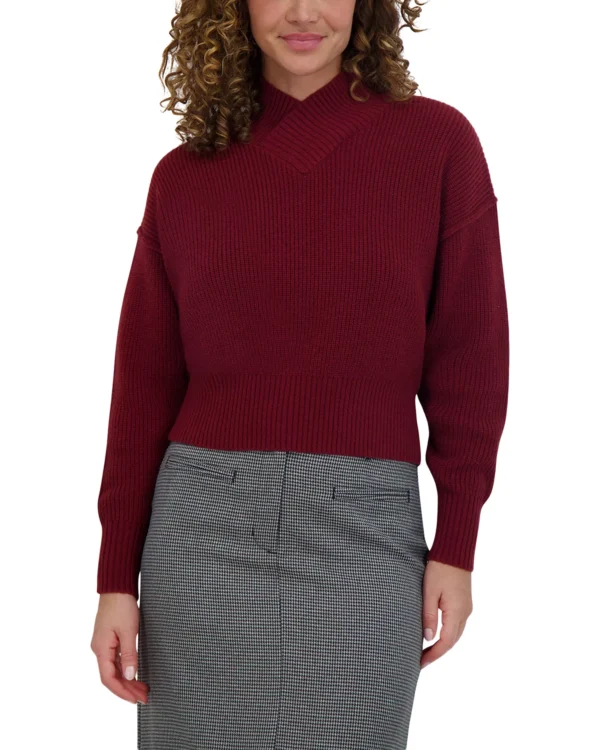 Point Chunky Knit Sweater