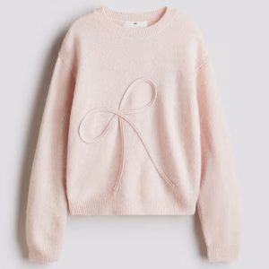 Loose-Fit Motif-Detail Sweater