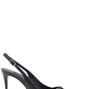 Dolce & Gabbana DG Logo Plaque Slingback Pumps