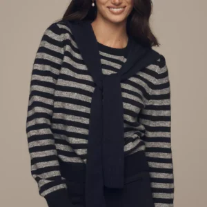 Maeve Crew-Neck Scarf Sweater