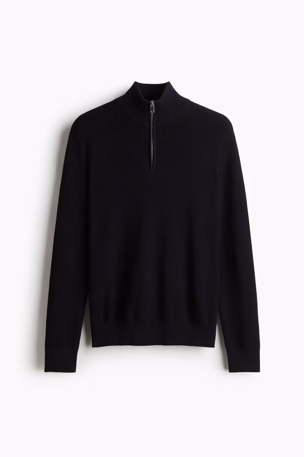 Regular Fit Half-Zip Sweater