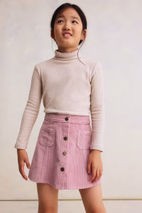 Corduroy A-Line Skirt