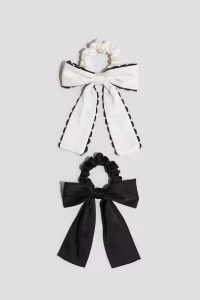 2-Pack Bow-Detail Scrunchies
