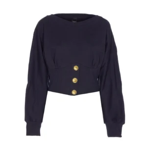 Pinko Button Corset Sweatshirt