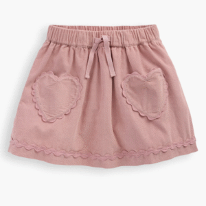 Kids' Corduroy Heart Pocket Skirt