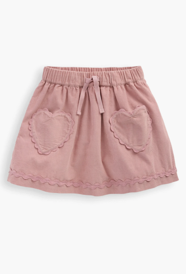 Kids' Corduroy Heart Pocket Skirt