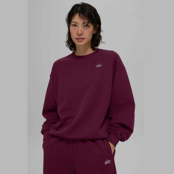 Accolade Crew Neck Pullover Burgundy