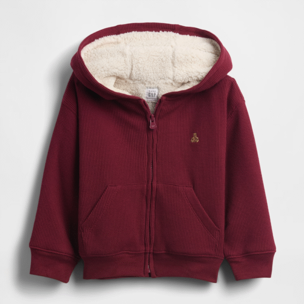 Baby & Toddler Sherpa-Lined Thermal Zip Hoodie