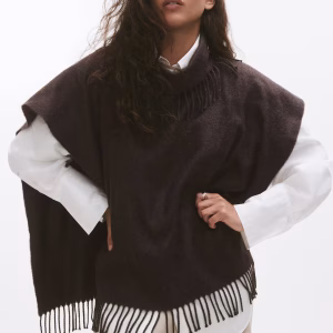 Fringe-Trimmed Cape