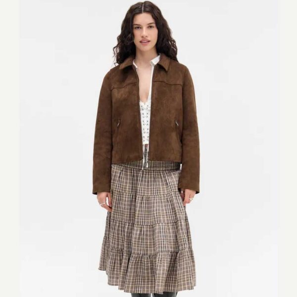 BDG Urban Outfitters Faux Suede Zip Jacket