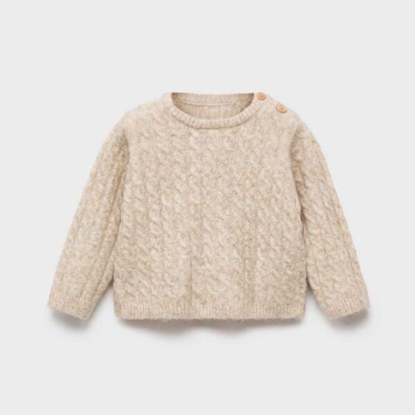 Cable-knit sweater Sand