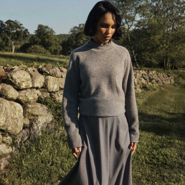 Chamomile Regenerative Wool Sweater Mid Grey