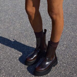 Chunky Chelsea Boots Dark brown