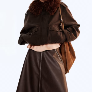 Coated A-Line Skirt