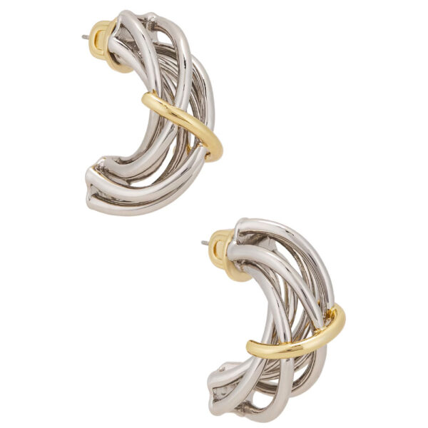 Demarson Sloane Earrings Gold & Silver