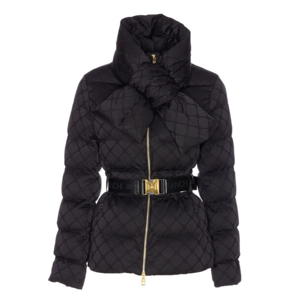 Elisabetta Franchi Belted Coat Black