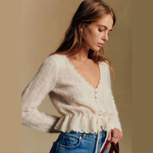 Elise Cardigan Ecru