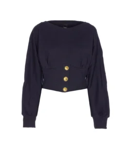 Pinko Button Corset Sweatshirt