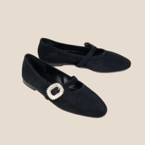 Gemma - Black Suede