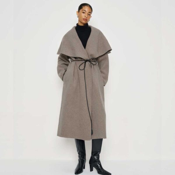 Kay Double Faced Coat Stone
