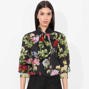 LLOYD SLIT SLEEVE BLOUSE venus floral
