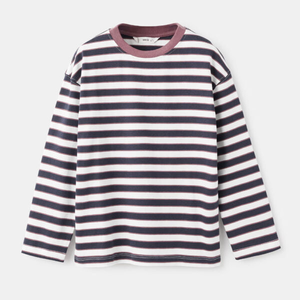 Long-sleeved striped t-shirt Cherry