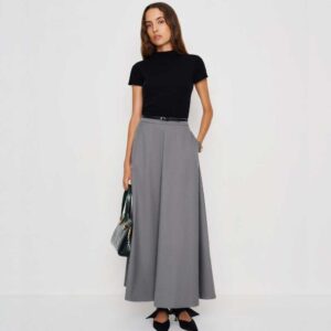 Nara Smith First Light Skirt Grey