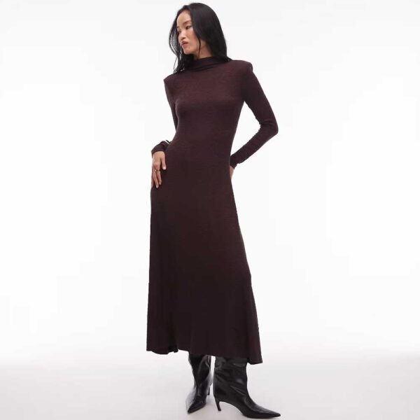 & Other Stories jersey second skin long sleeve maxi dress