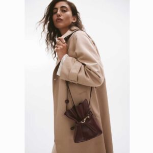 Pouch-Look Crossbody Bag Burgundy