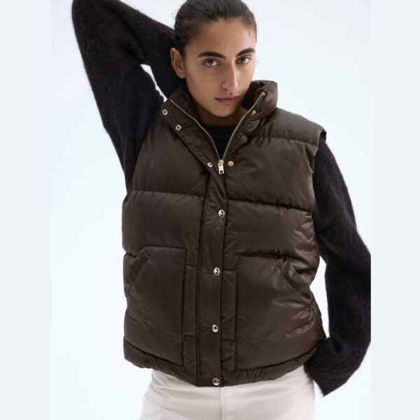 Puffer Vest Dark khaki green