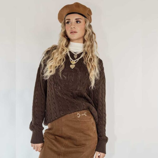 RAVE ON TREND Knit Cable - Heritage Brown Crest