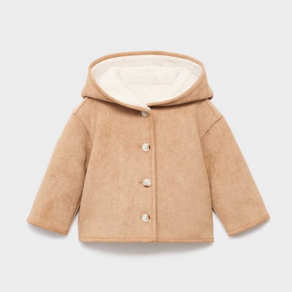 Reversible double-faced teddy coat Medium Brown