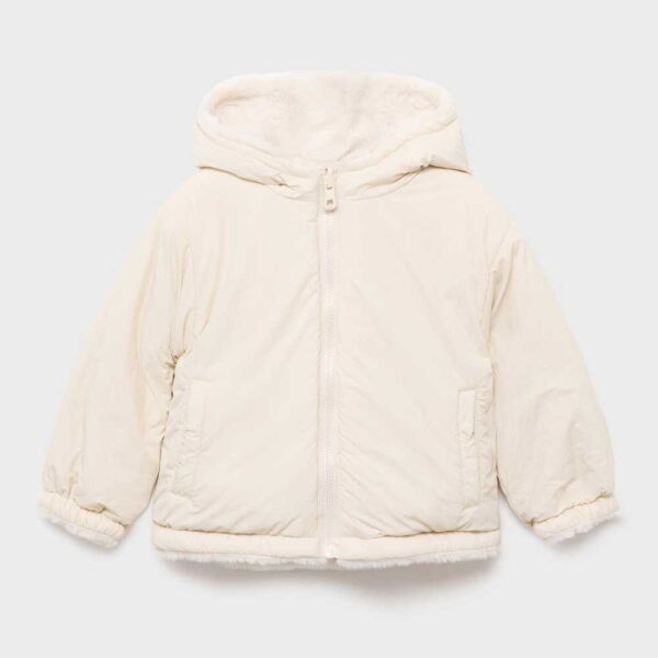 Reversible fur coat Off White
