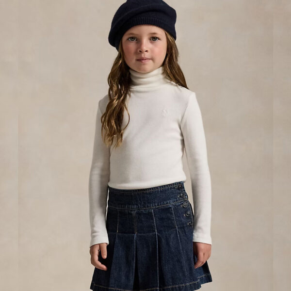 Ribbed Cotton-Modal Turtleneck Nevis