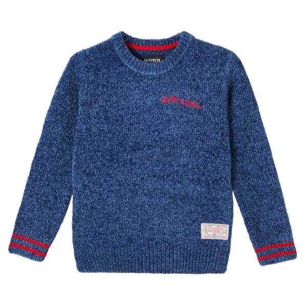 Scotch & Soda Kids Logo chenille sweater