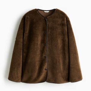 Teddy Fleece Jacket Dark khaki green