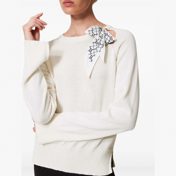TWINSET scarf-detail jumper