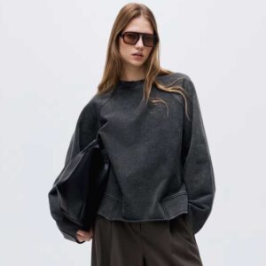 Washed-Look Sweatshirt Black/washed