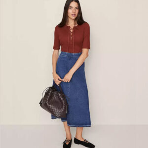 Weekend Collection Pull On Denim Skirt