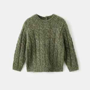 Braided knitted sweater