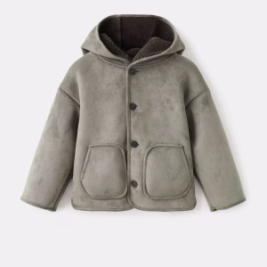 Sheepskin-lined suede jacket