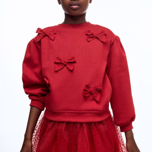 Appliquéd Brushed-Inside Sweatshirt