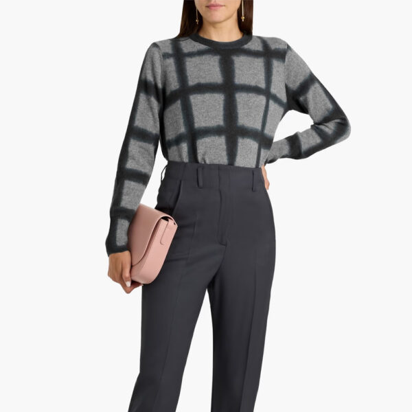 AUTUMN CASHMERE Checked cashmere sweater