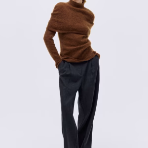 Mohair-Blend Mock Turtleneck Top